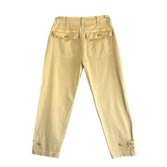 LIVERPOOL LOS ANGELES Mustard Gold SOFT Crop Pants Size 4 / 27 - Picture 1 of 13